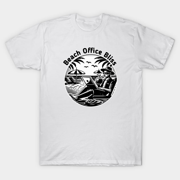 Beach office bliss T-Shirt by D'Sulung